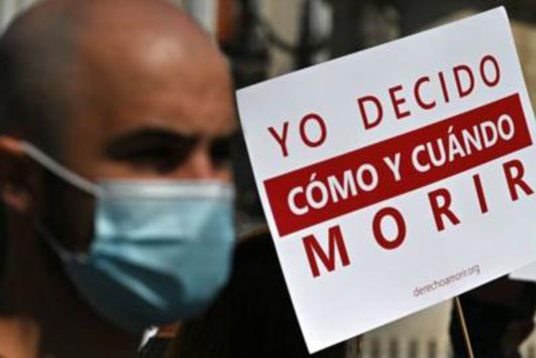 Ilustración conceptual sobre la ley de eutanasia en Uruguay.