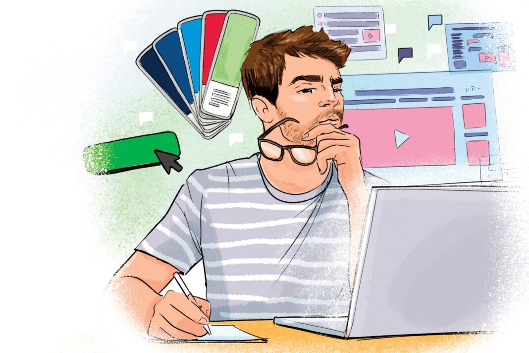 Ilustración conceptual que muestra un cerebro dividido: un lado con símbolos científicos ordenados y el otro con ideas creativas y conexiones multidisciplinarias.