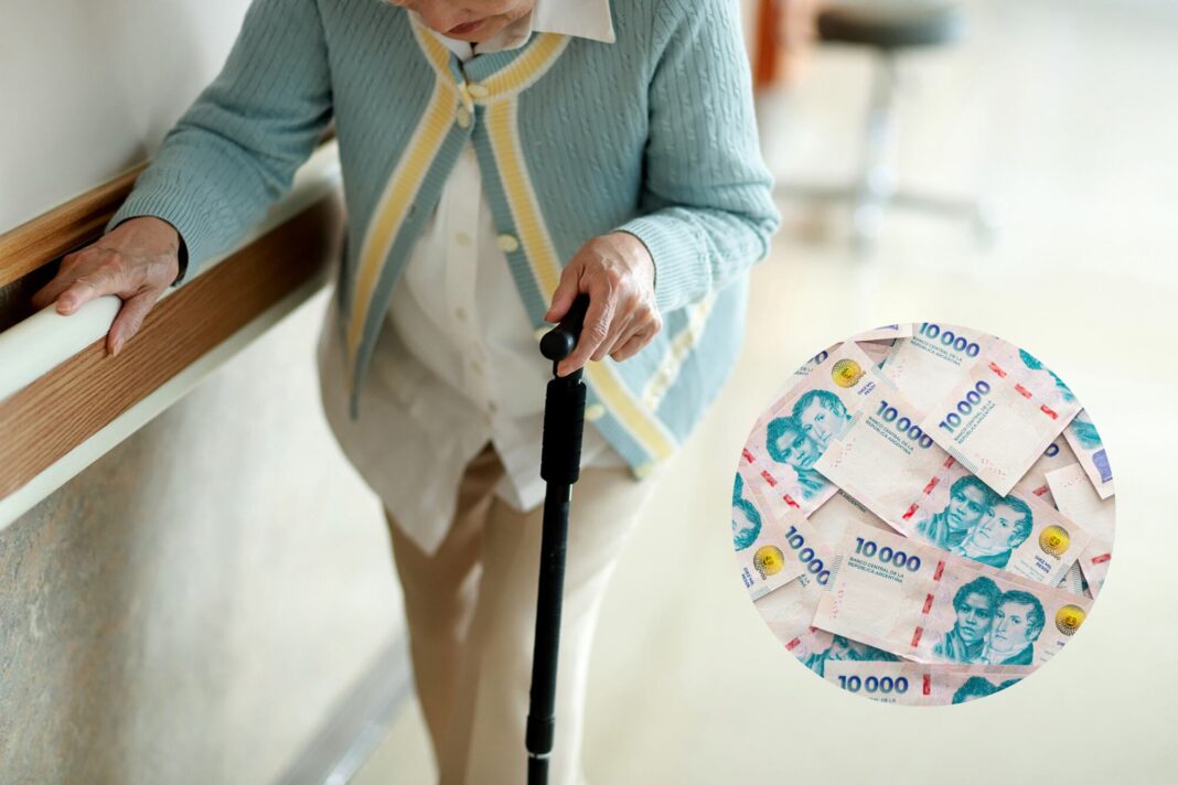 Gráfico ilustrativo mostrando el monto de la jubilación mínima para mayo de 2026 en Argentina.