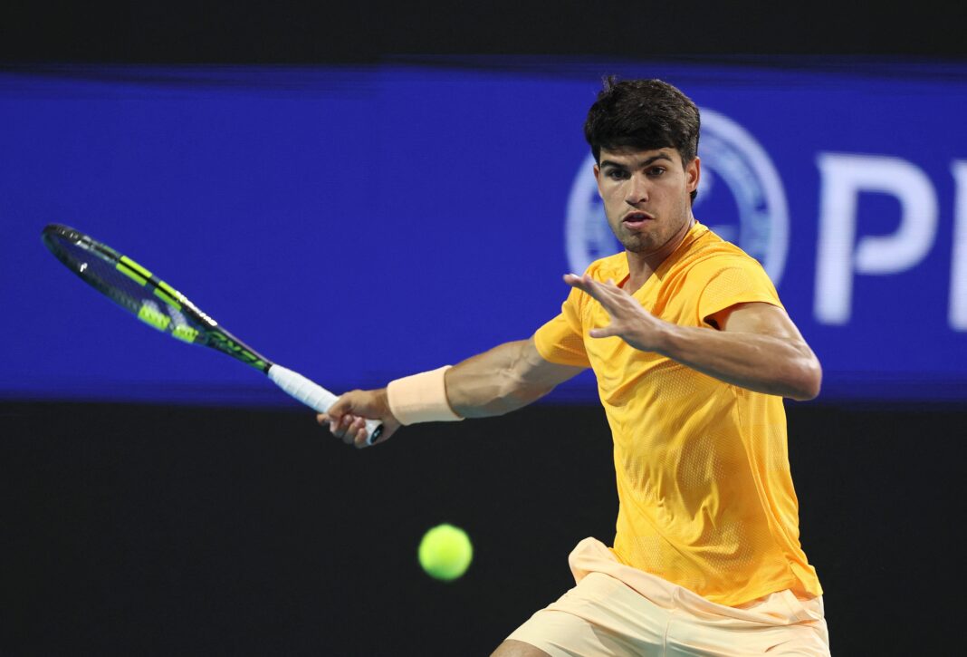 Vista aérea de las canchas de tenis del Monte Carlo Country Club durante el Masters 1000.