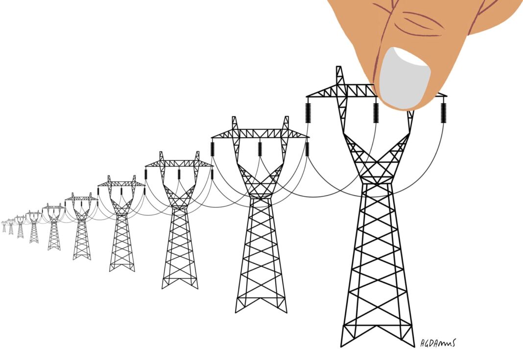 Torres de alta tensión y líneas de transmisión eléctrica en Argentina