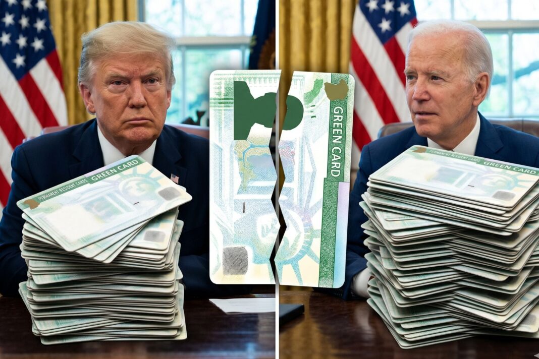 Sello de aprobación de green card del Uscis