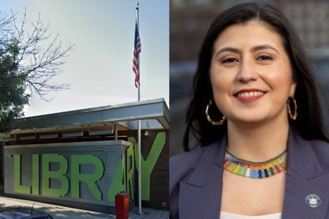 Senadora Jessica Ramos en un evento comunitario