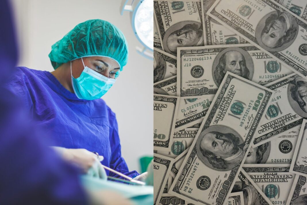 Enfermera trabajando en un hospital de California