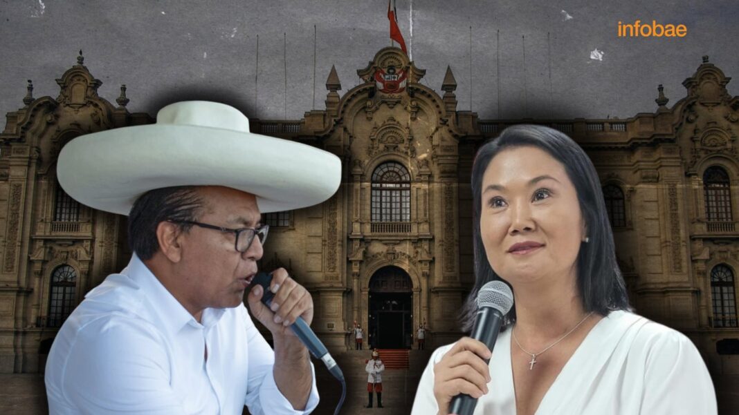 Debate presidencial entre Keiko Fujimori y Roberto Sánchez en el Centro de Convenciones de Lima