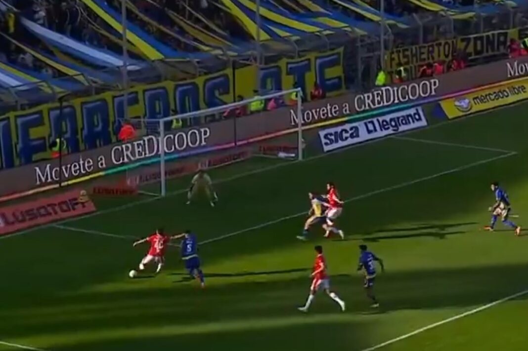 Ignacio Malcorra durante el partido entre Independiente y Rosario Central