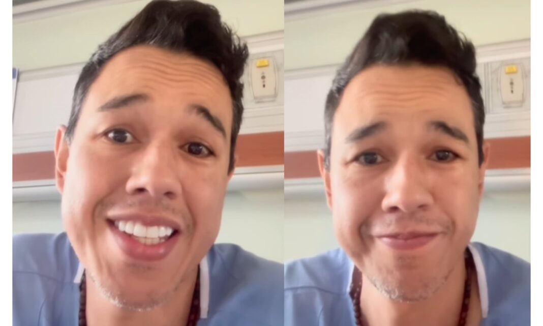 Diego Guauque en video desde el hospital