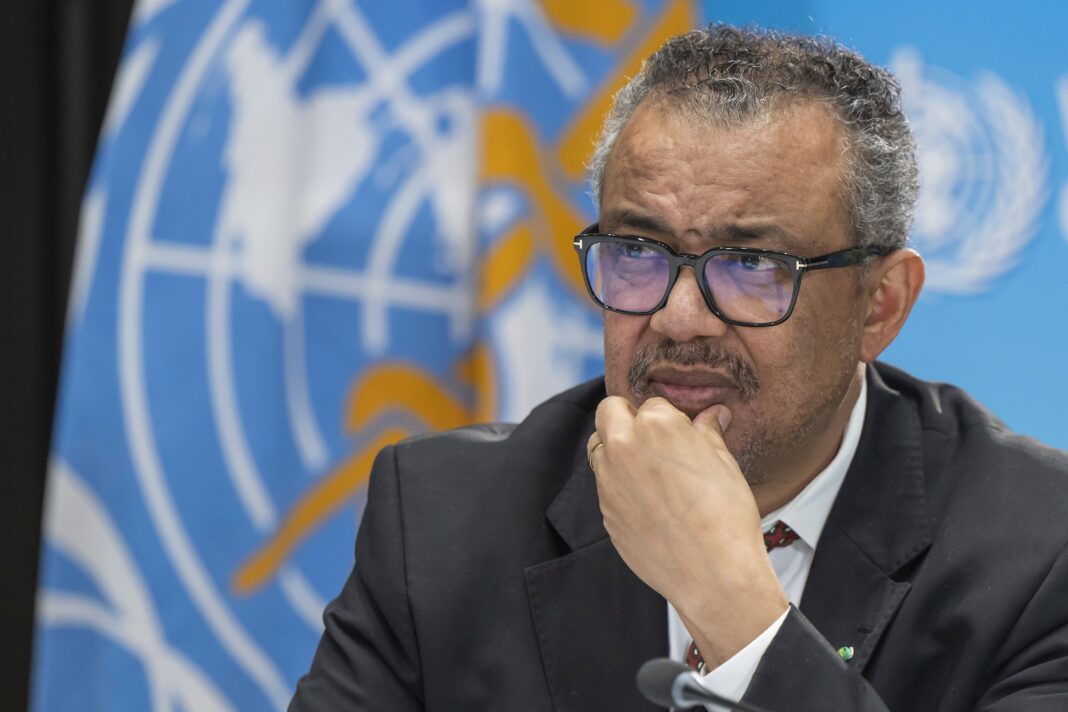 Tedros Adhanom Ghebreyesus en conferencia de prensa sobre brote de hantavirus