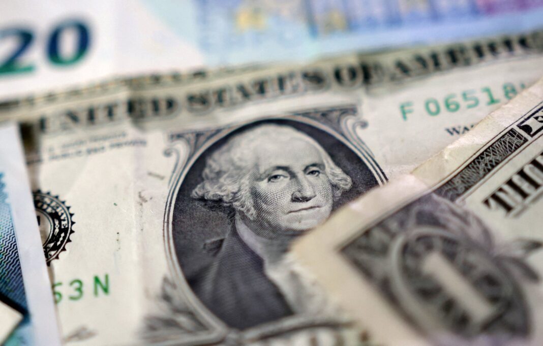 Gráfico de cotización del dólar mayorista en alza