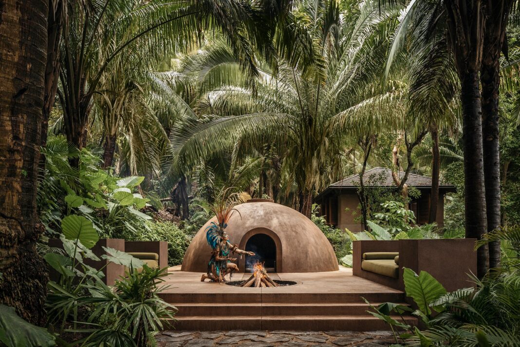 Spa al aire libre rodeado de selva en Nayarit, México