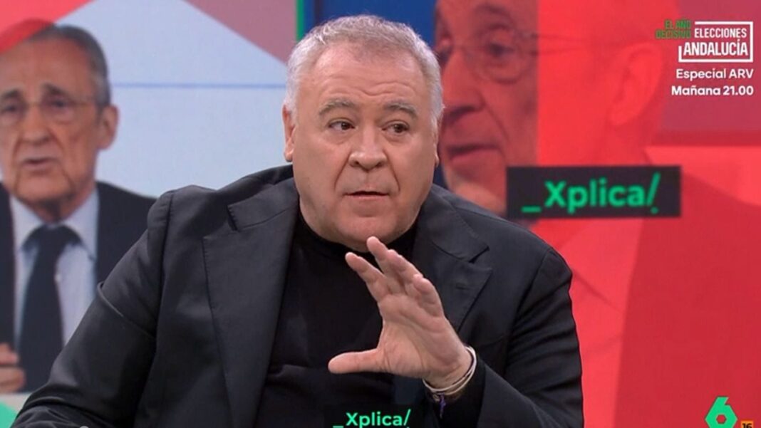 Antonio García Ferreras hablando en el programa laSexta Xplica sobre Florentino Pérez