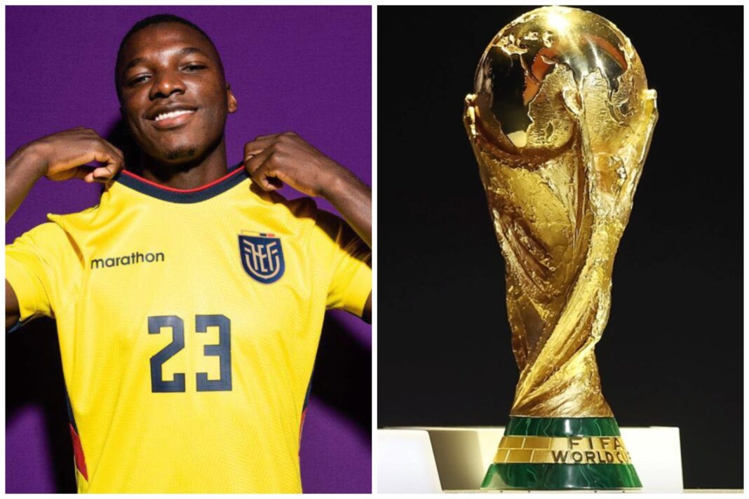 Moisés Caicedo celebrando la noticia de su habilitación para el Mundial 2026