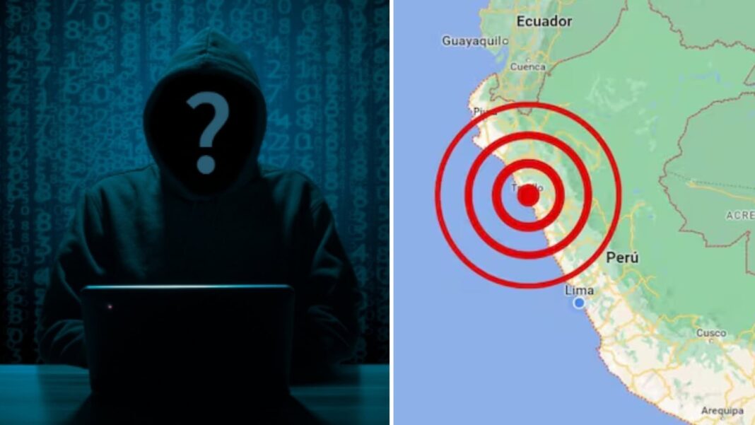 Captura de pantalla de falsa alerta del Sismate en un celular