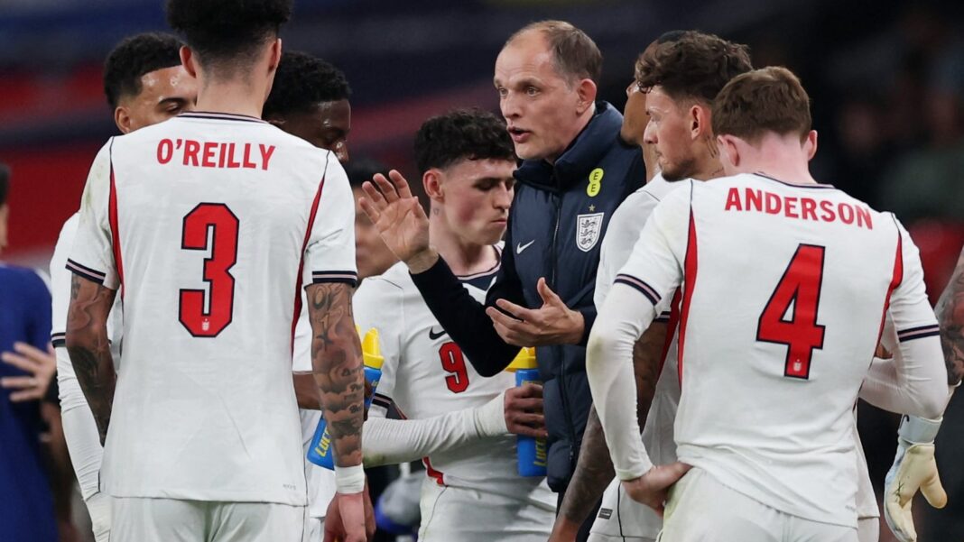 Thomas Tuchel, entrenador de la selección de Inglaterra, durante el anuncio de la lista para el Mundial 2026