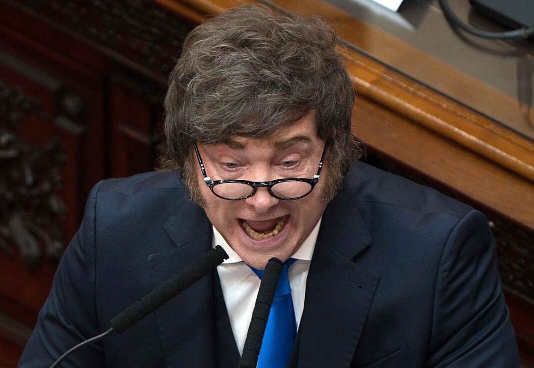 Senado argentino durante debate de reforma electoral libertaria