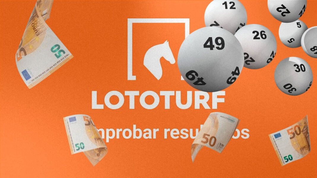Boleto de Lototurf con la combinación ganadora del sorteo del domingo 31 de mayo