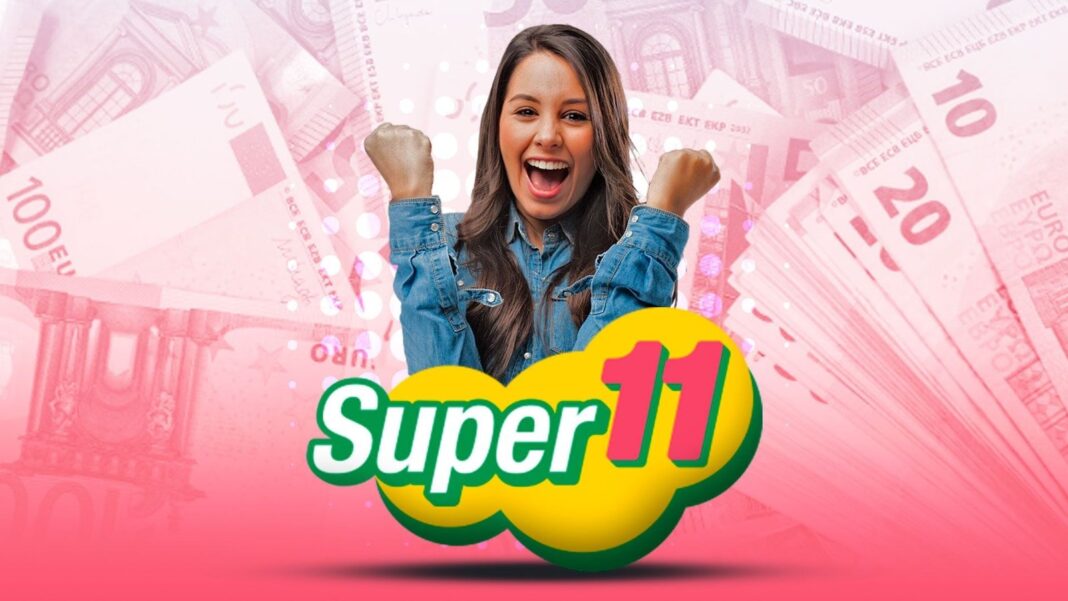 Boleto de Super Once con números ganadores