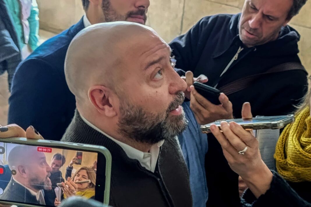 Spagnuolo durante la audiencia judicial
