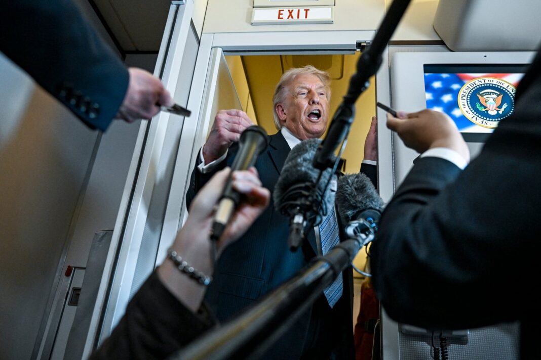 Donald Trump en un evento oficial
