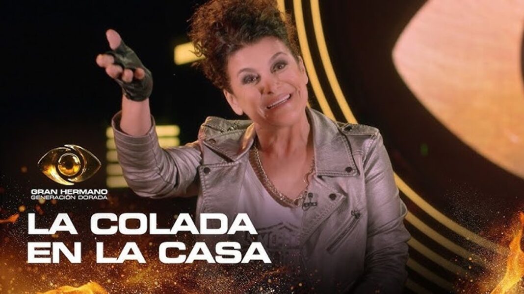 Alejandra Majluf durante su ingreso a la casa de Gran Hermano Generación Dorada