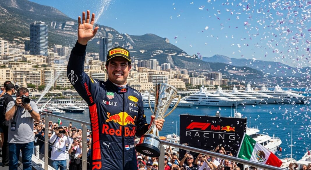 Sergio Checo Pérez en el Gran Premio de Mónaco