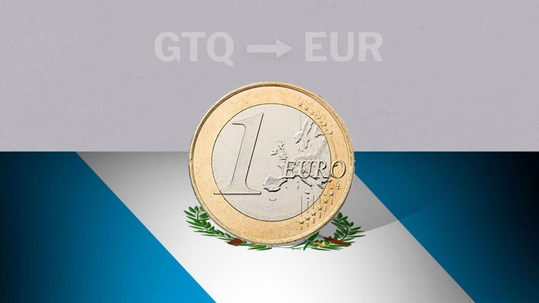 Gráfico de cotización del euro frente al quetzal guatemalteco
