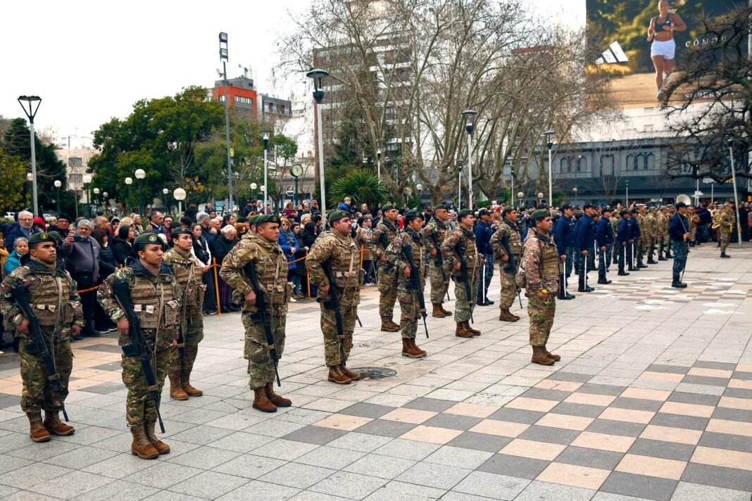 Militares argentinos en formación