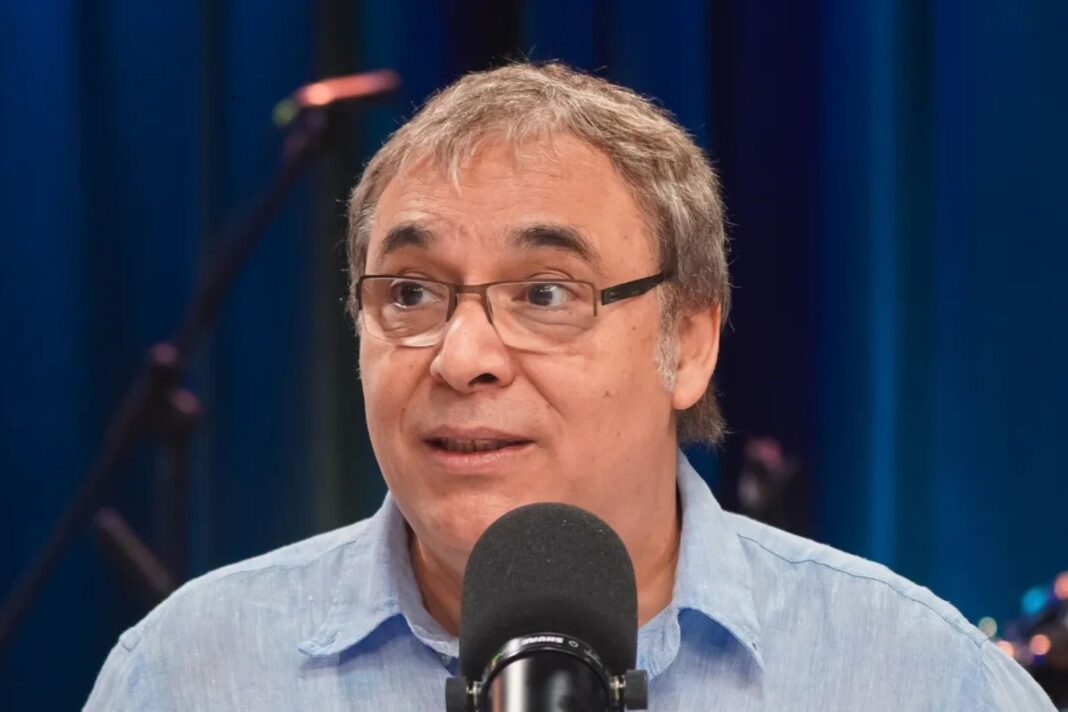 Gabriel Rolón durante una entrevista