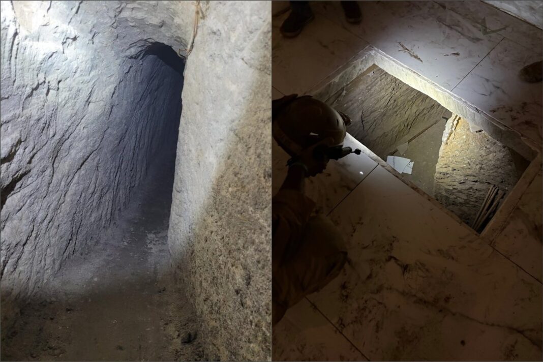 Narcotúnel secreto bajo tienda falsa en San Diego
