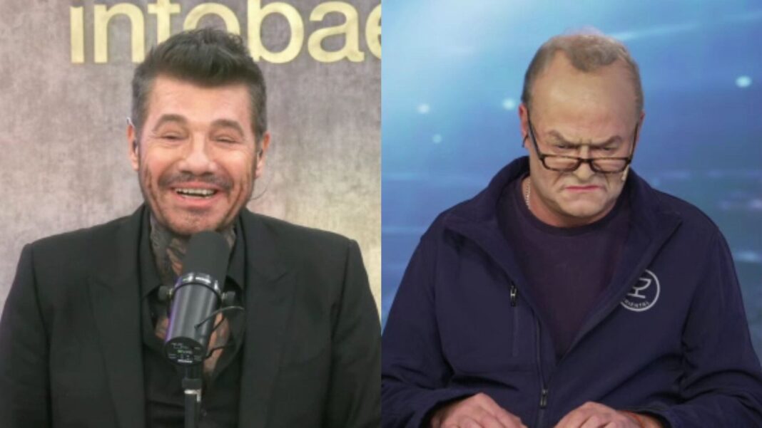 Humorista imitando a Marcelo Bielsa en el programa Infobae Mundial con Marcelo Tinelli