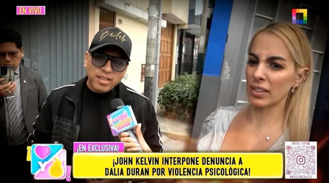 John Kelvin durante entrevista en programa Amor y Fuego