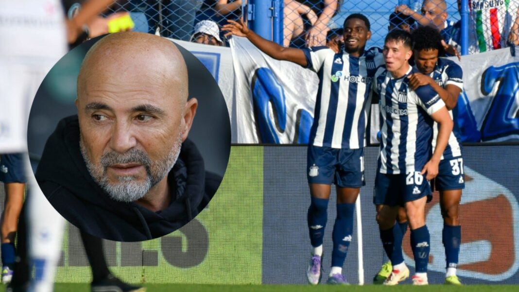 Jorge Sampaoli durante una conferencia de prensa