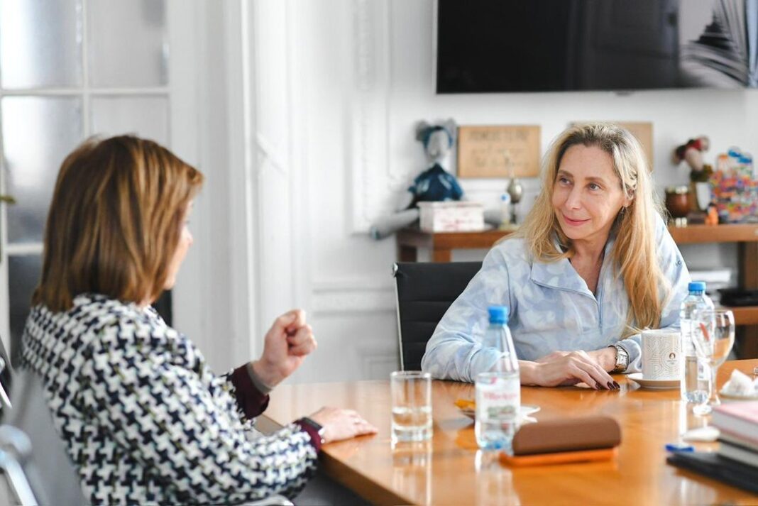 Karina Milei y Patricia Bullrich en reunión de mesa política