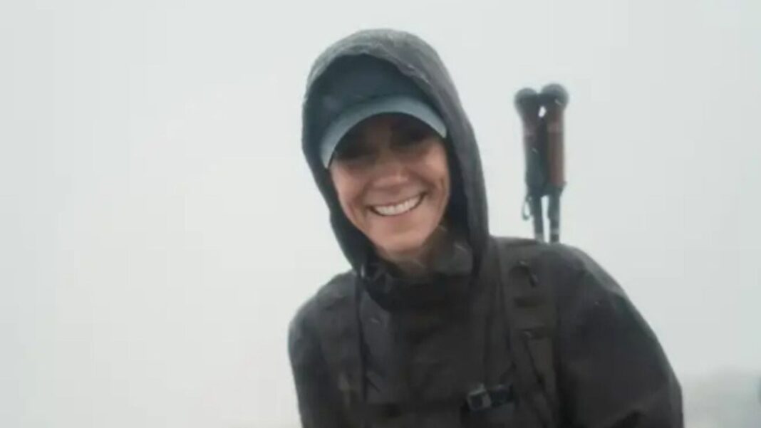 Kate Middleton en la cima del Ben Nevis durante el Desafío Nacional de las Tres Cumbres