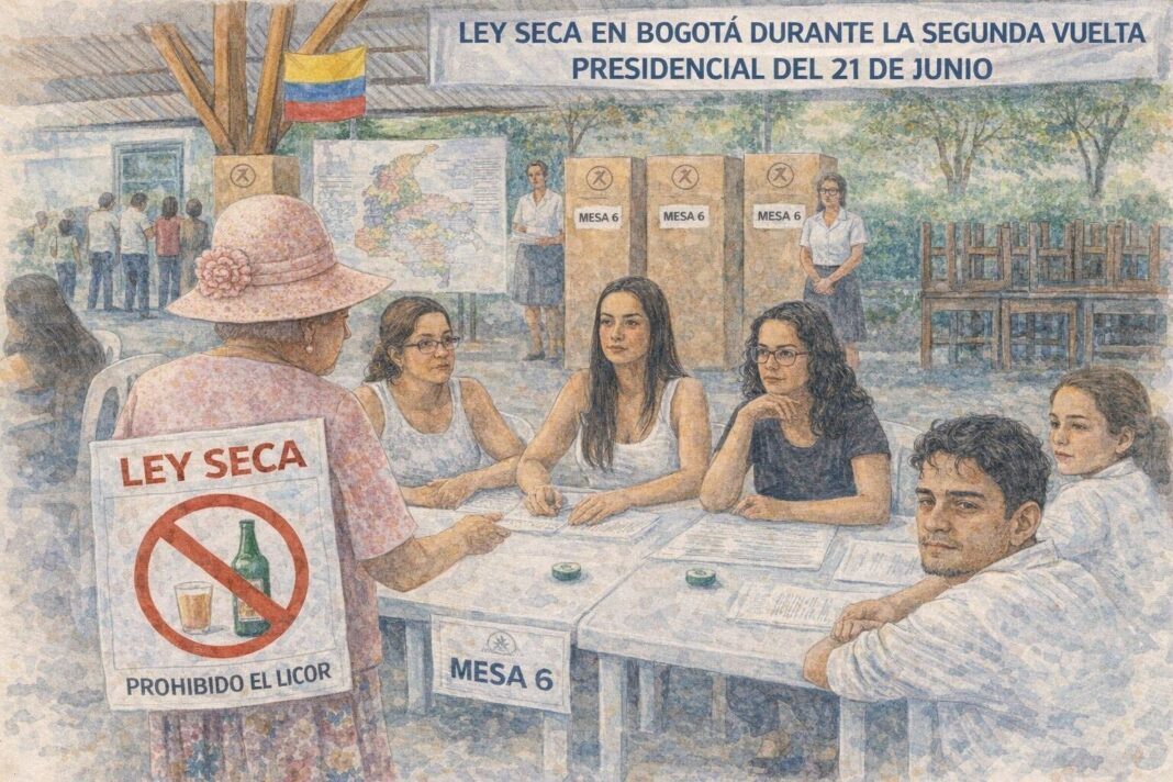 Ley seca Bogotá segunda vuelta presidencial