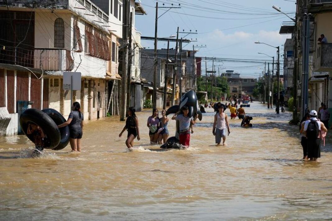 Imagen de inundaciones y daños por lluvias en Ecuador