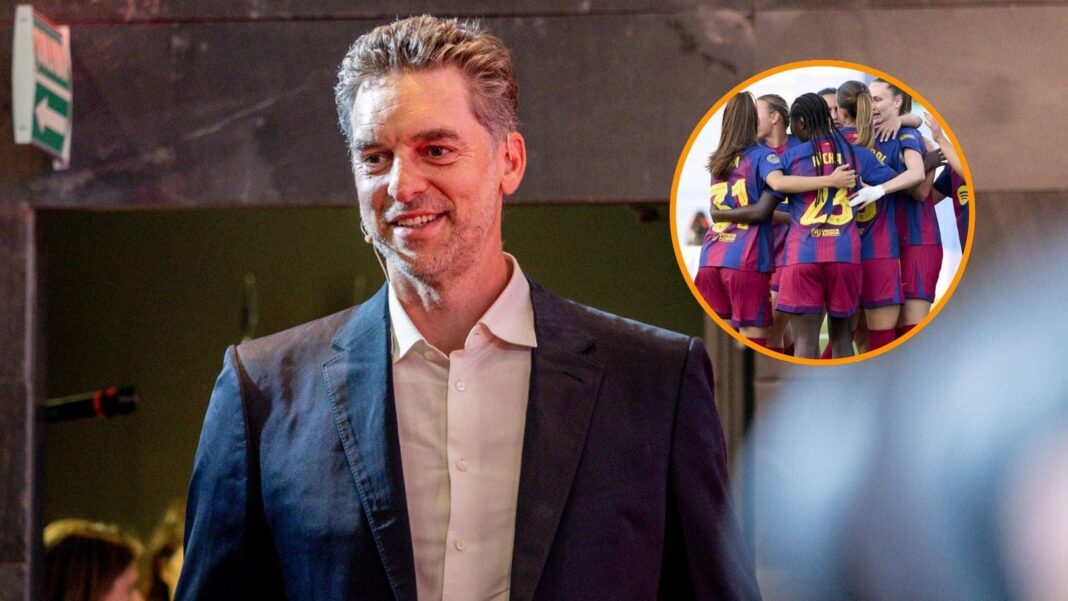 Pau Gasol durante la presentación de la inversión en la Liga F