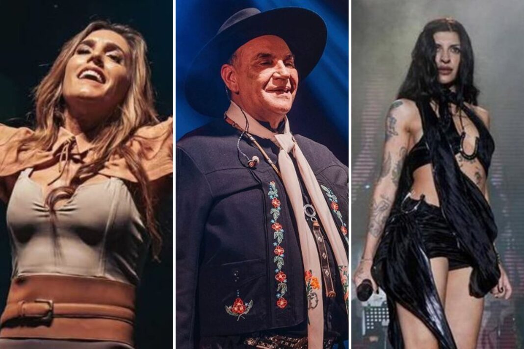 Cartel de República Folklore con los nombres de los artistas principales