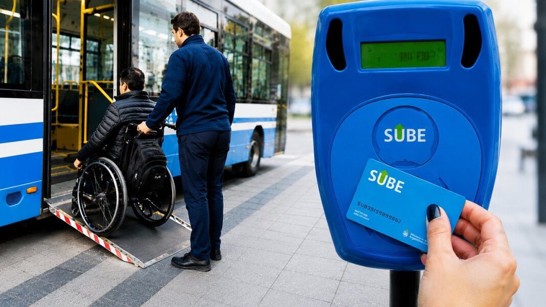 Tarjeta SUBE sobre fondo claro