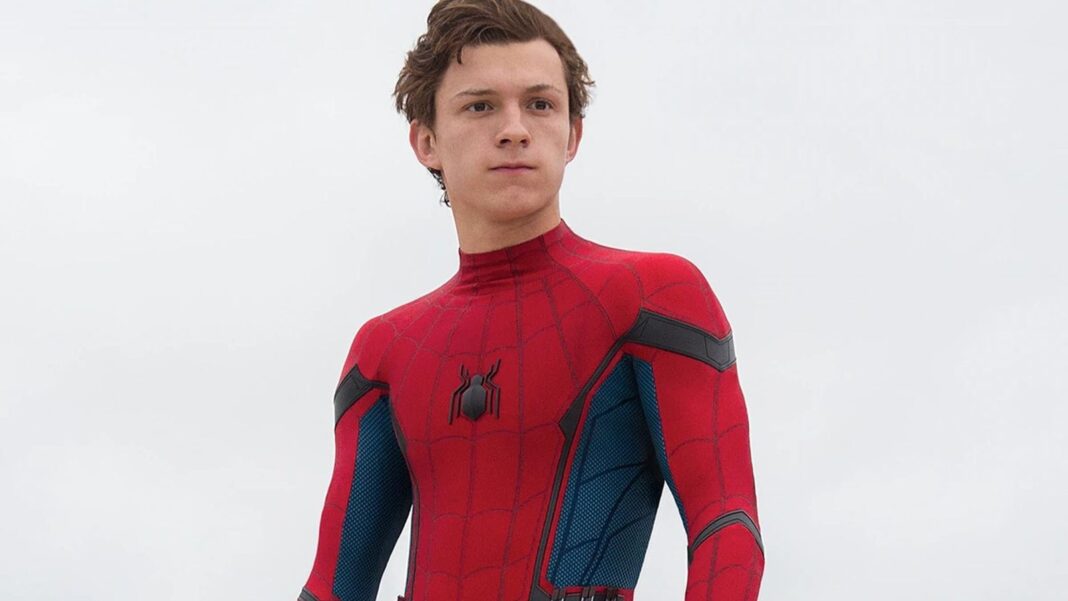 Tom Holland en el set de Spider-Man