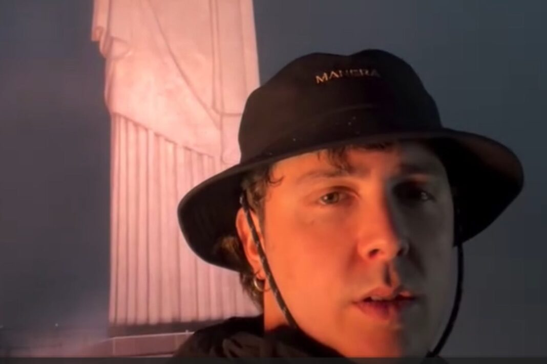 Video de Lucas Vignale con el Cristo Redentor de fondo