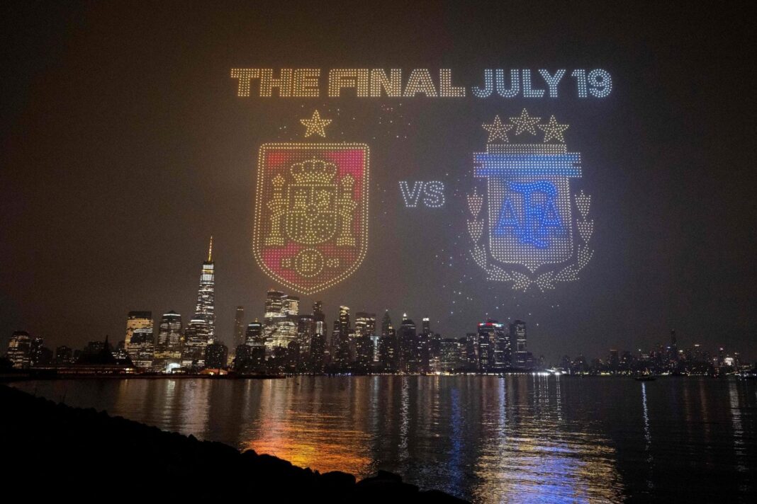 Estadio MetLife de Nueva Jersey durante un partido de fútbol, con capacidad para 80.663 espectadores