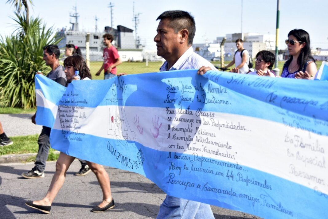Imagen del submarino ARA San Juan