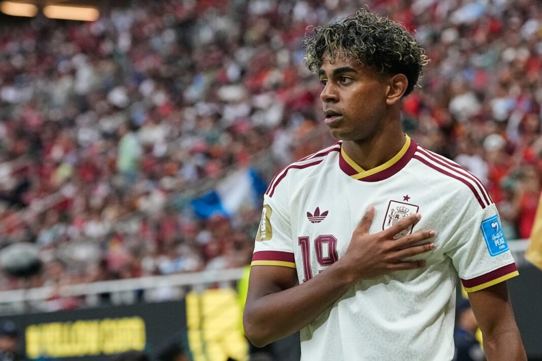 Lamine Yamal, jugador de la selección española de fútbol