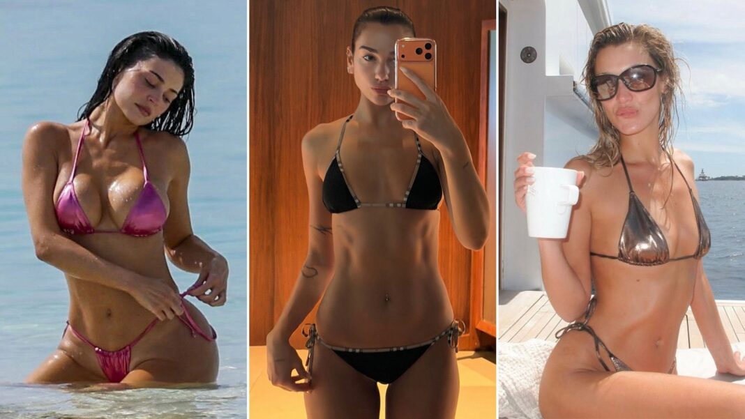 Celebridades luciendo bikinis emblemáticos en la cultura pop