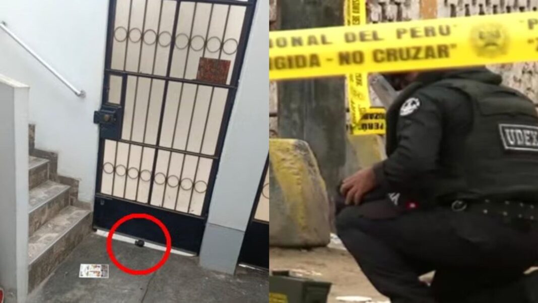 Policía y UDEX en la escena del hallazgo de una granada de guerra en La Perla, Callao