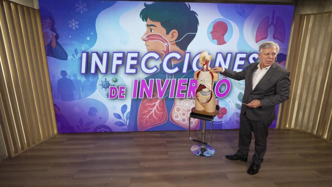 Doctor Daniel López Rosetti explicando infecciones respiratorias de invierno