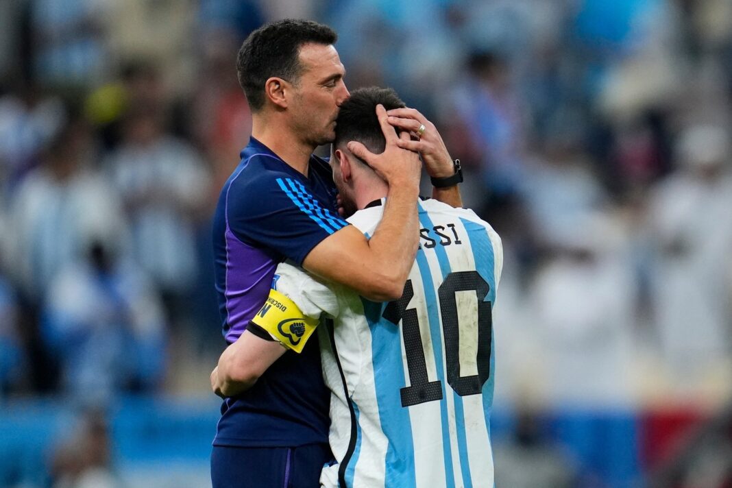 Imagen de la Selección Argentina y la AFA con símbolos de corrupción