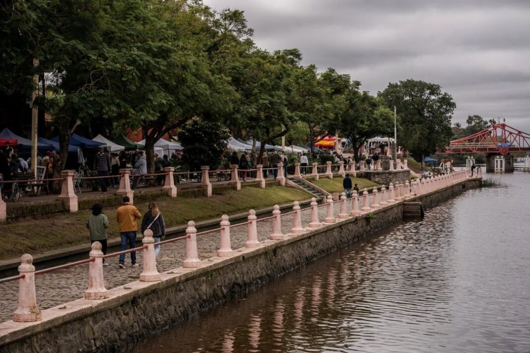 Lancha de Líneas Delta Argentino navegando por el Delta