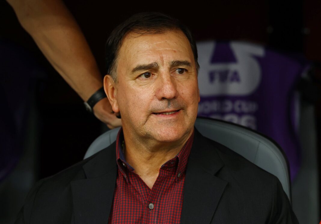 Néstor Lorenzo en rueda de prensa tras eliminación de Colombia en Mundial 2026